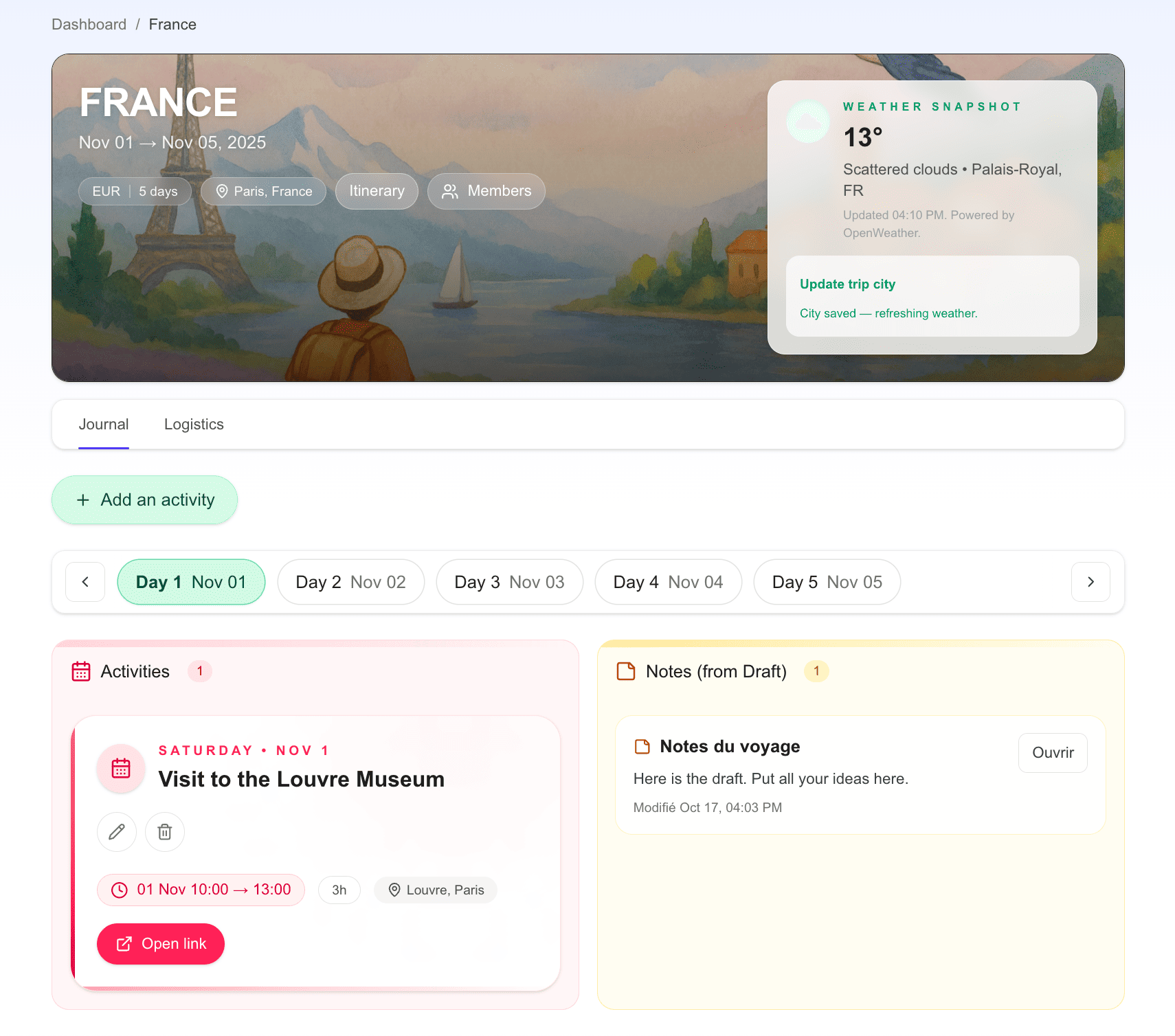 Trip planning 1